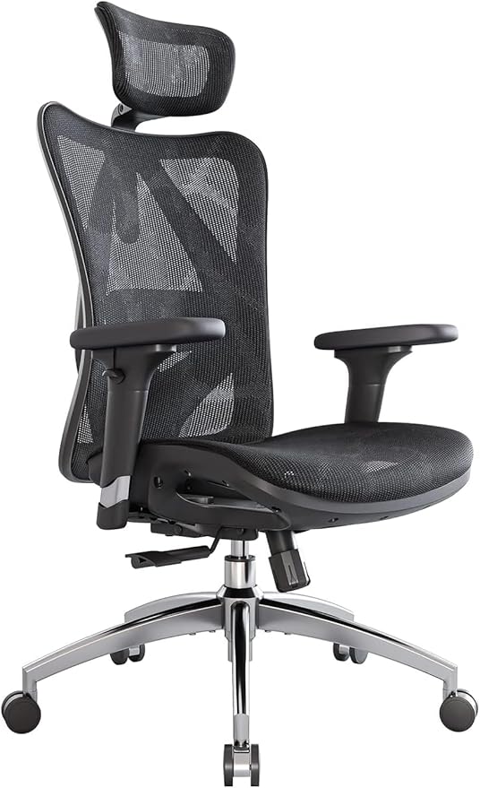 SIHOO M57 Ergonomic Office Chair with 3 Way Armrests, Lumbar Support, and Adjustable Headrest